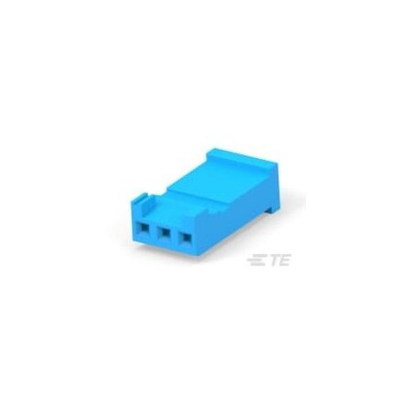 Te Connectivity Board Connector, 3 Contact(S), 1 Row(S), Female, Idc Terminal, Blue Insulator, Receptacle 281838-3